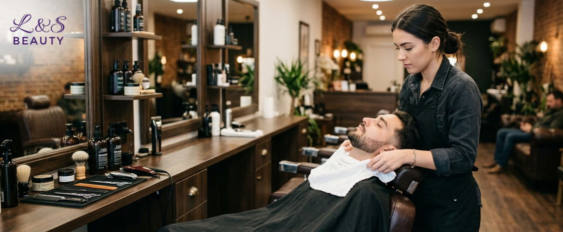 Stylish Gents Salon in Glasgow, UK